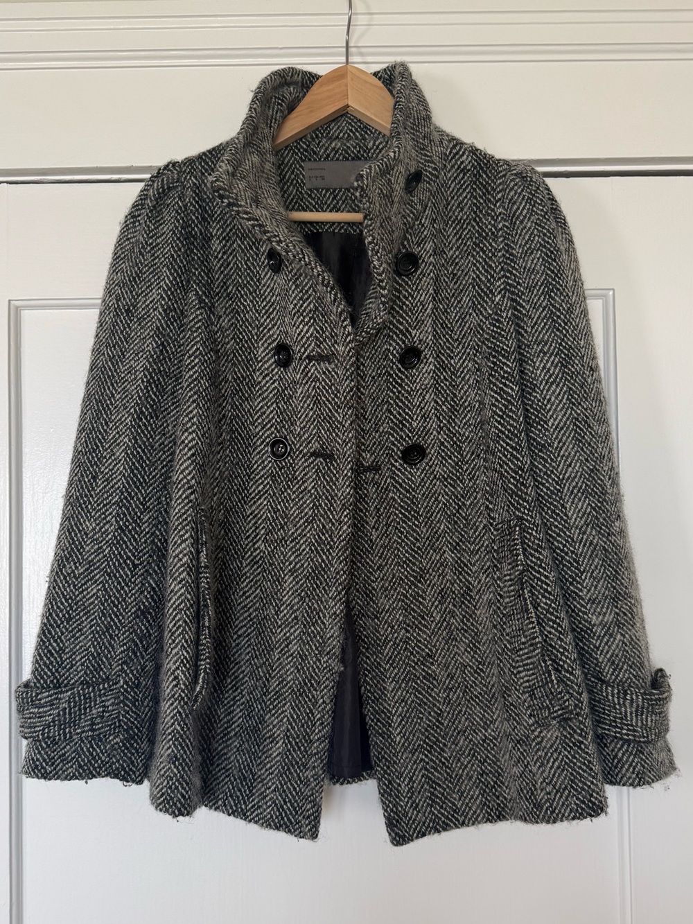 Zara Herringbone Coat
